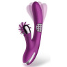 ACTION Vibro Rabbit Rotating Double 10 x 3.5cm Violet